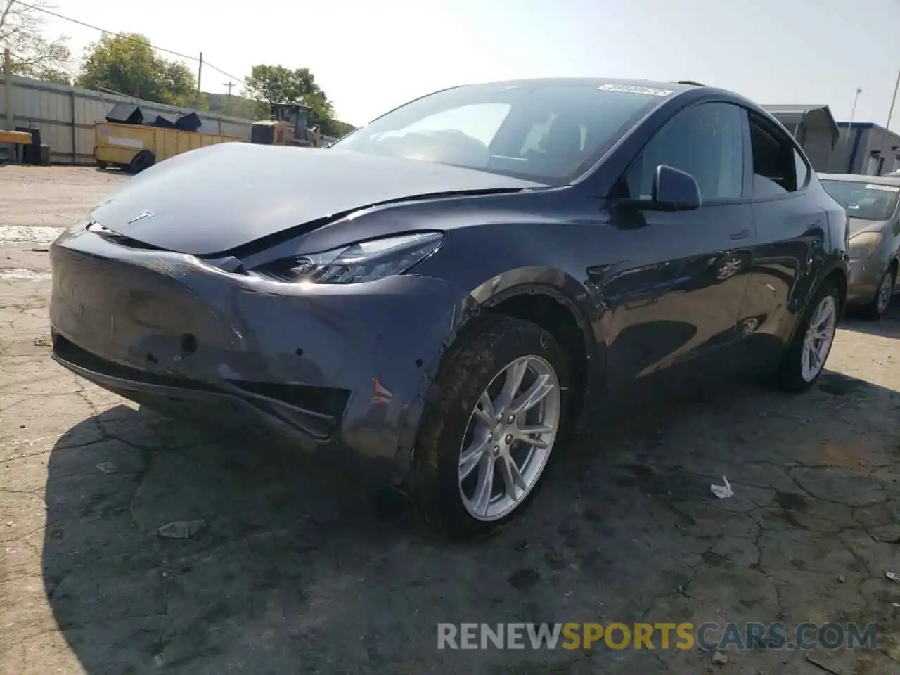 2 Photograph of a damaged car 5YJYGDEE0LF031555 TESLA MODEL Y 2020