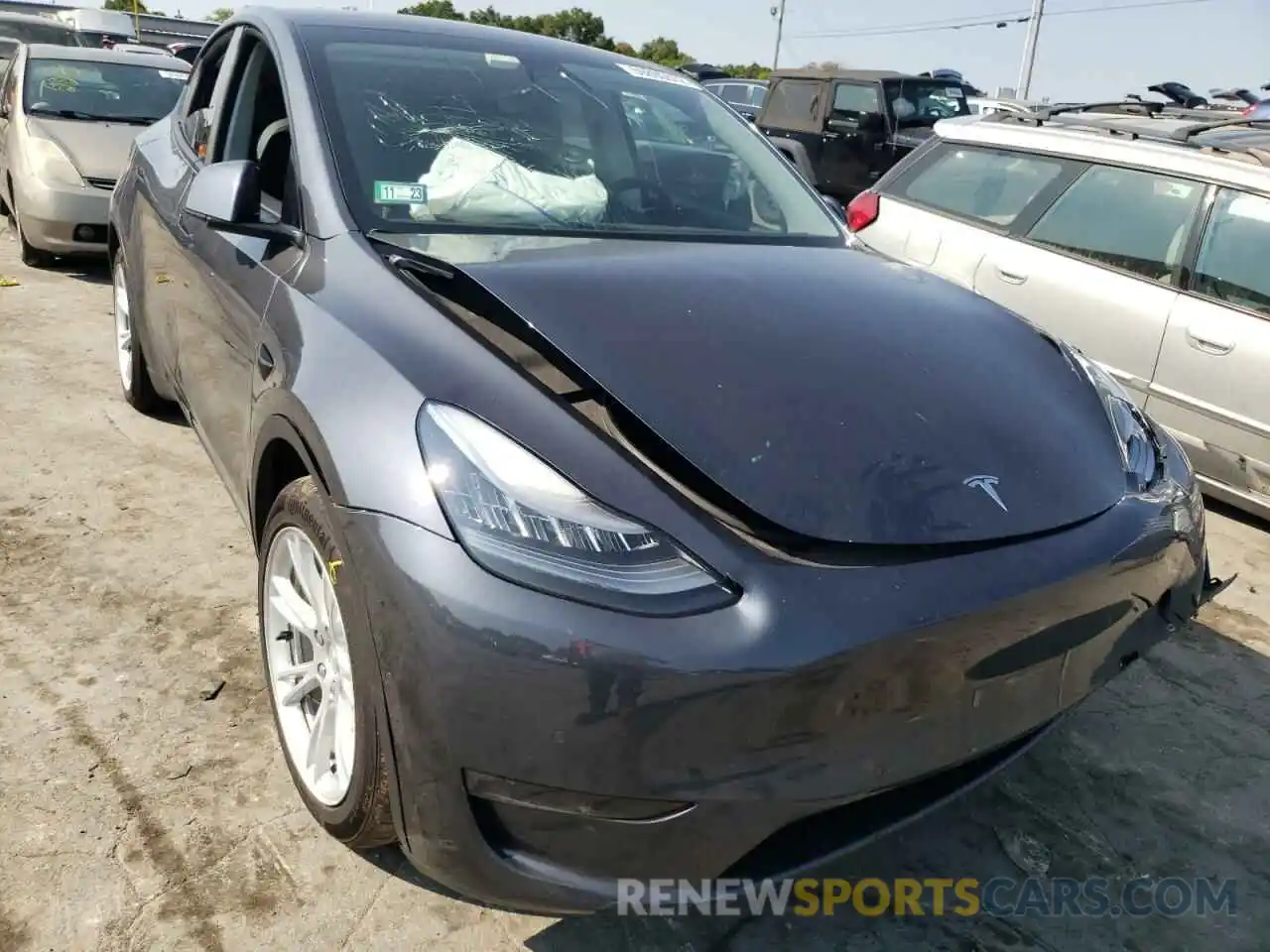 9 Photograph of a damaged car 5YJYGDEE0LF031555 TESLA MODEL Y 2020