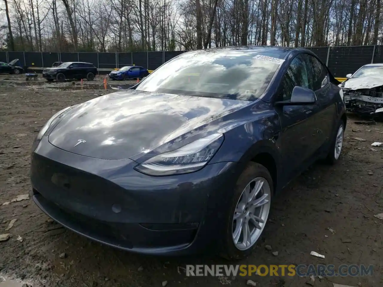 2 Photograph of a damaged car 5YJYGDEE0LF032902 TESLA MODEL Y 2020