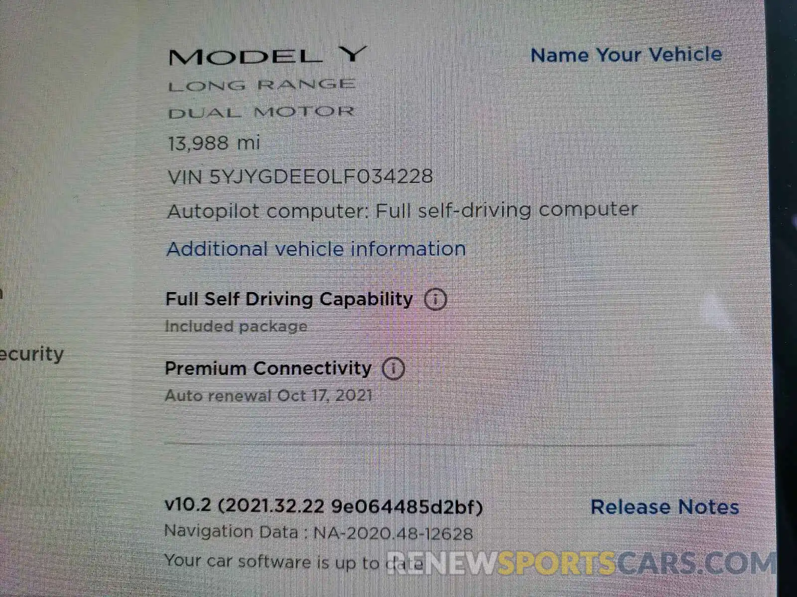 8 Photograph of a damaged car 5YJYGDEE0LF034228 TESLA MODEL Y 2020