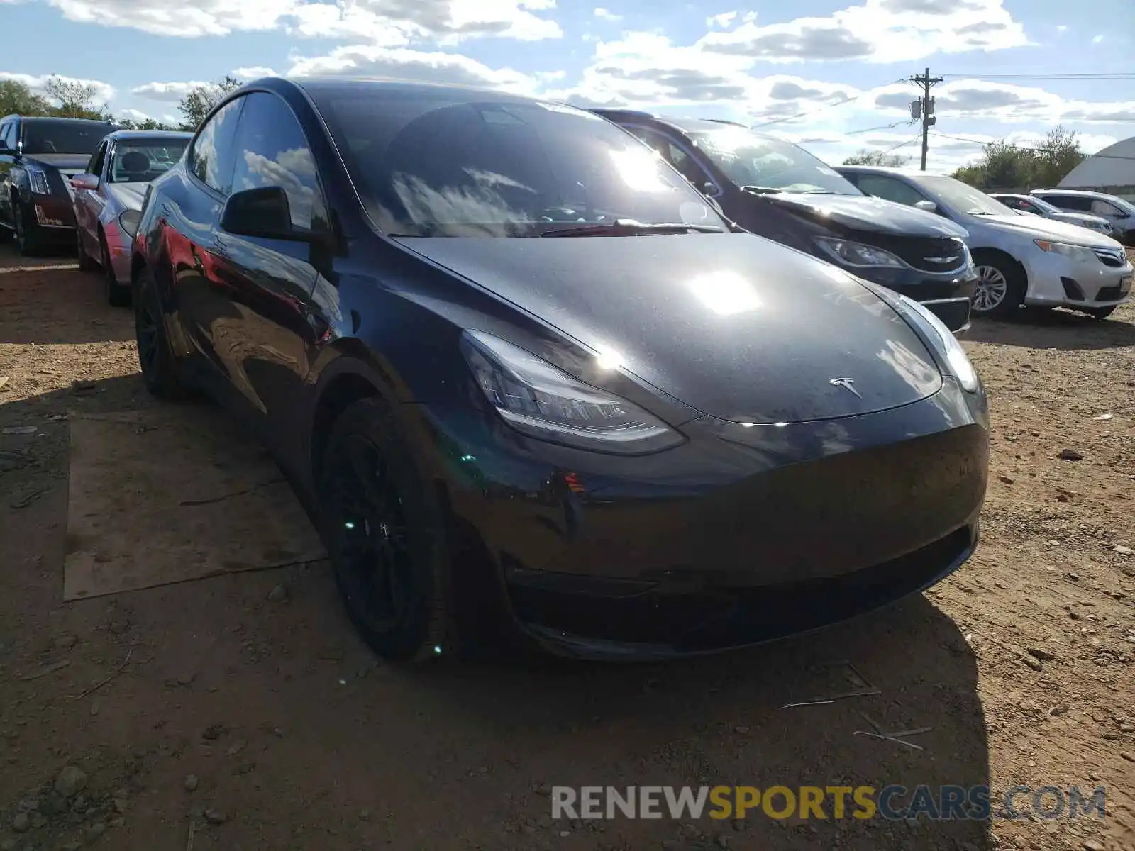 1 Photograph of a damaged car 5YJYGDEE0LF045147 TESLA MODEL Y 2020