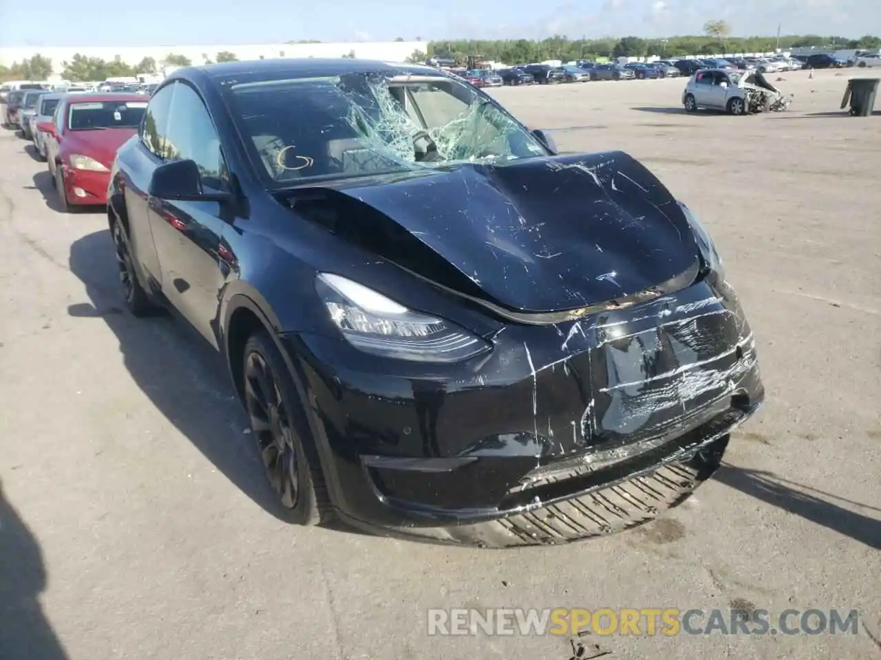 1 Photograph of a damaged car 5YJYGDEE0LF048954 TESLA MODEL Y 2020