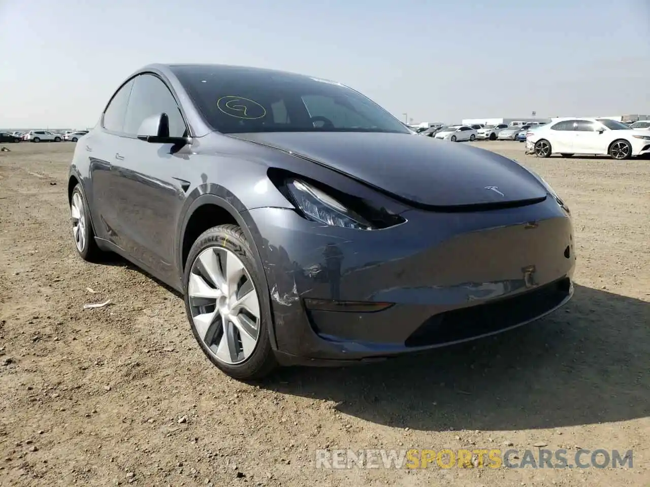 1 Photograph of a damaged car 5YJYGDEE0LF050512 TESLA MODEL Y 2020