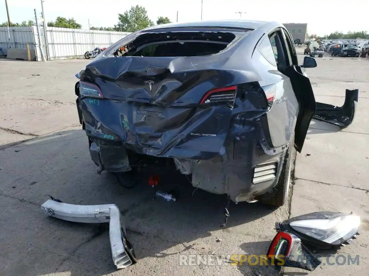 9 Photograph of a damaged car 5YJYGDEE0LF051479 TESLA MODEL Y 2020