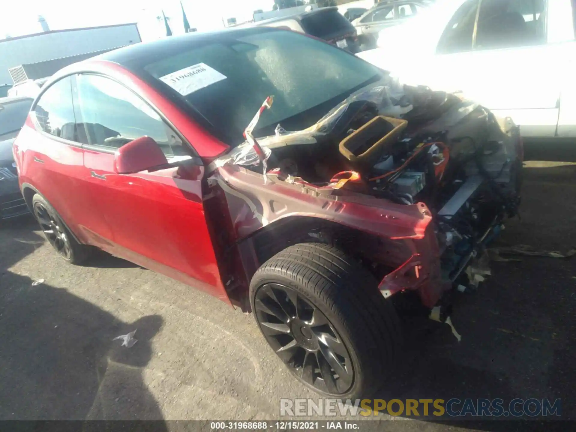 1 Photograph of a damaged car 5YJYGDEE0LF057265 TESLA MODEL Y 2020