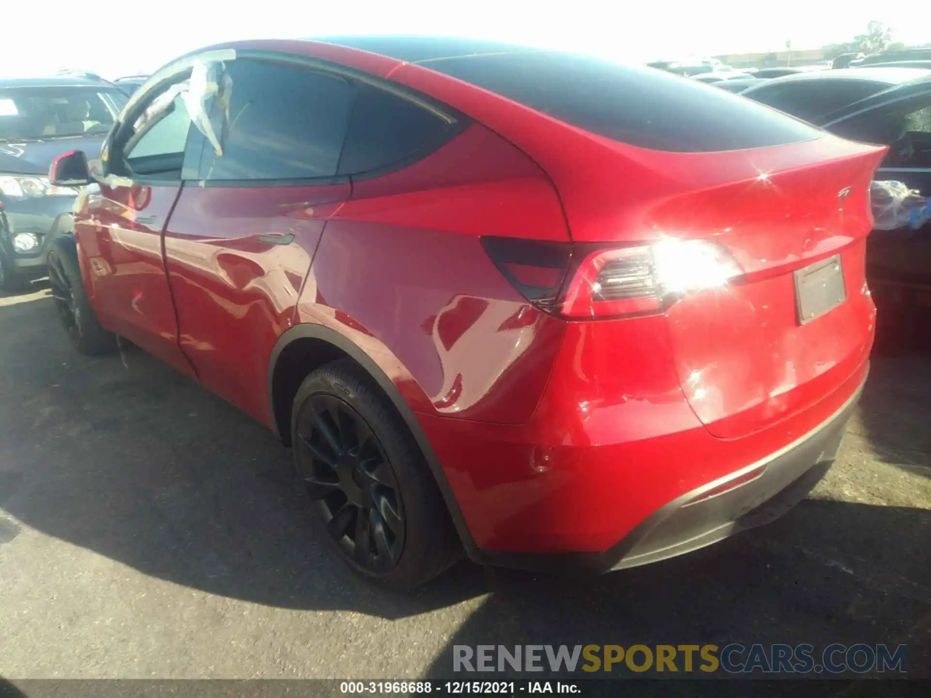 3 Photograph of a damaged car 5YJYGDEE0LF057265 TESLA MODEL Y 2020