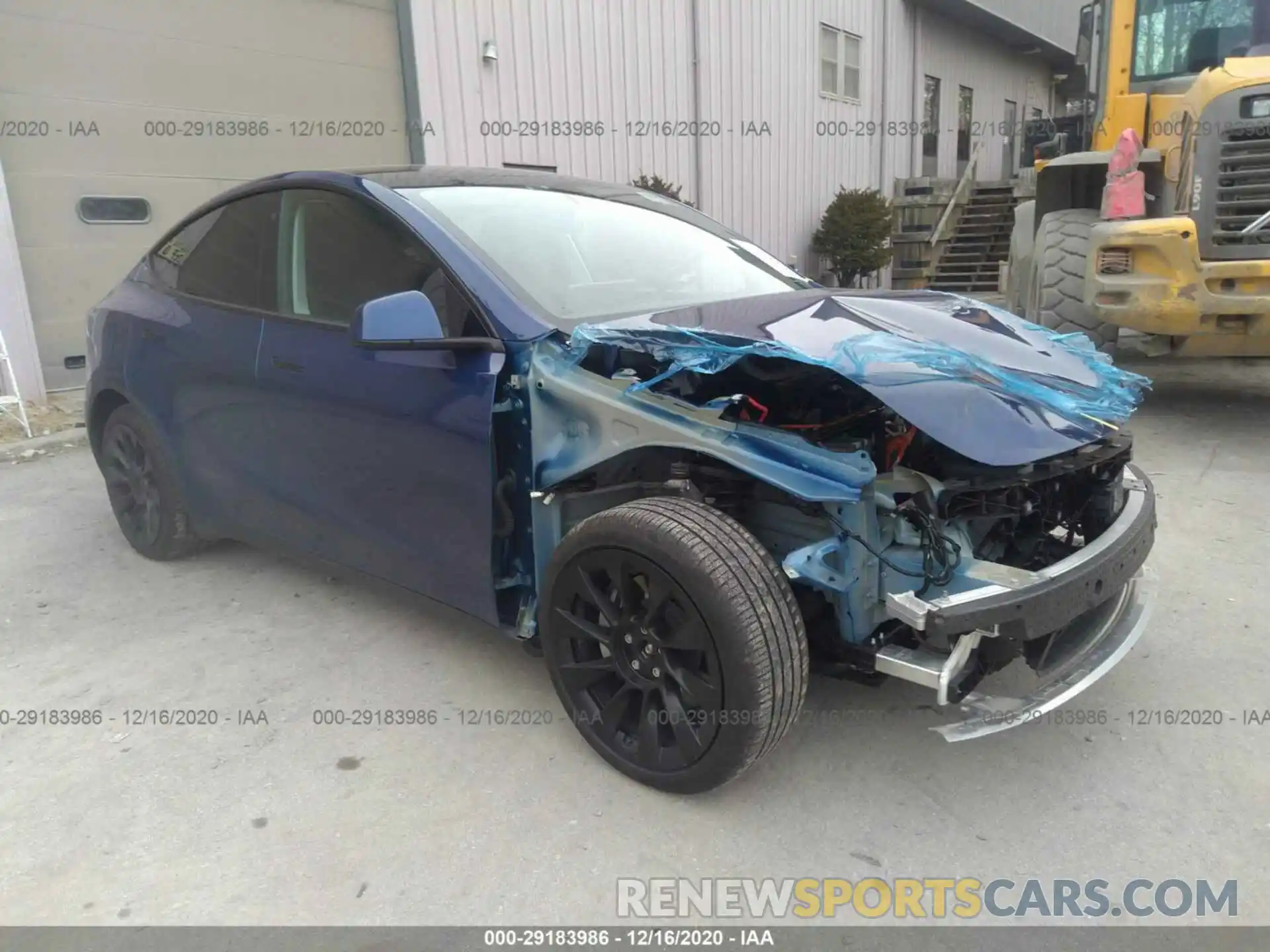 1 Photograph of a damaged car 5YJYGDEE1LF014411 TESLA MODEL Y 2020