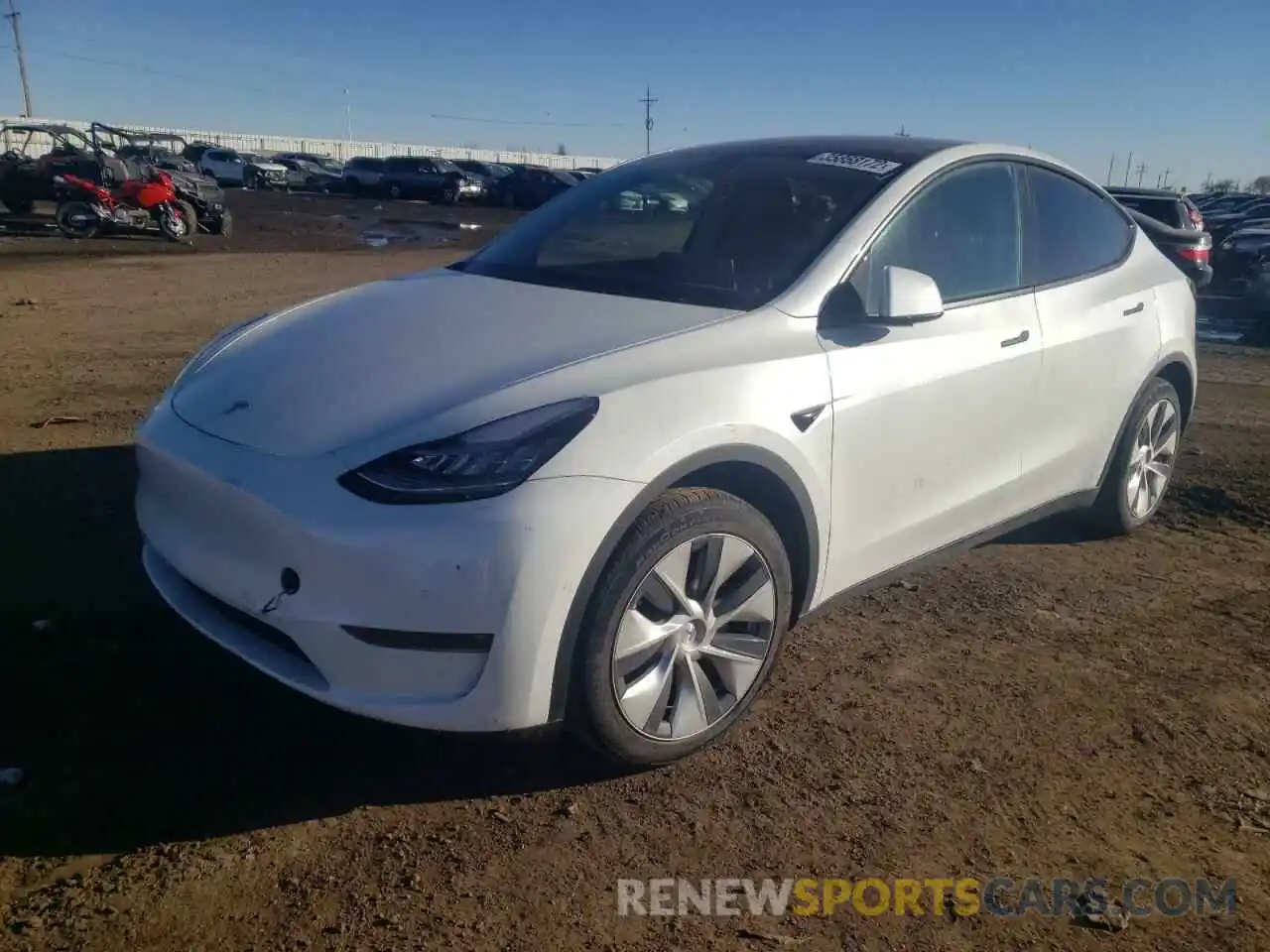 2 Фотография поврежденного автомобиля 5YJYGDEE1LF015185 TESLA MODEL Y 2020