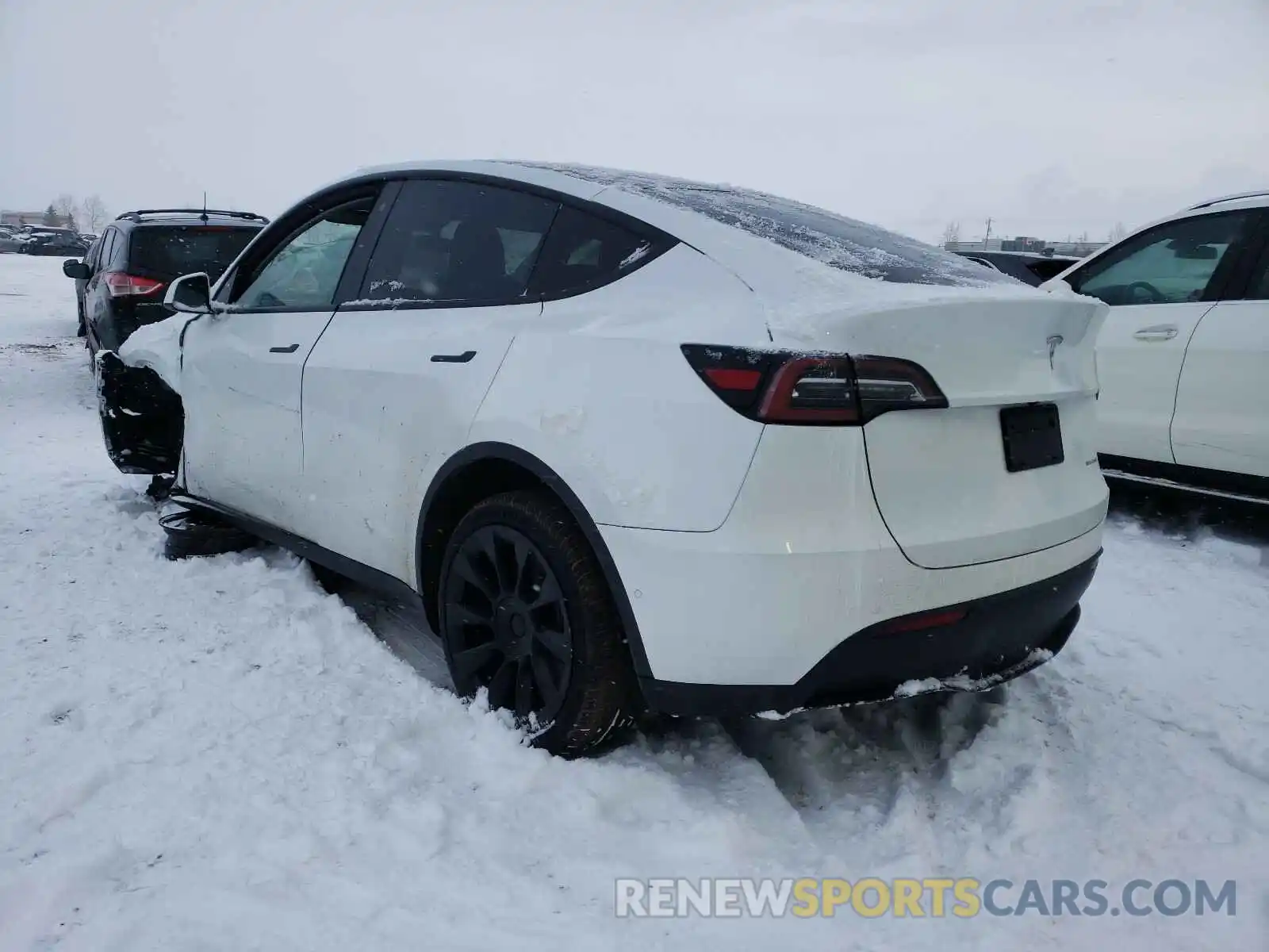 3 Photograph of a damaged car 5YJYGDEE1LF019303 TESLA MODEL Y 2020