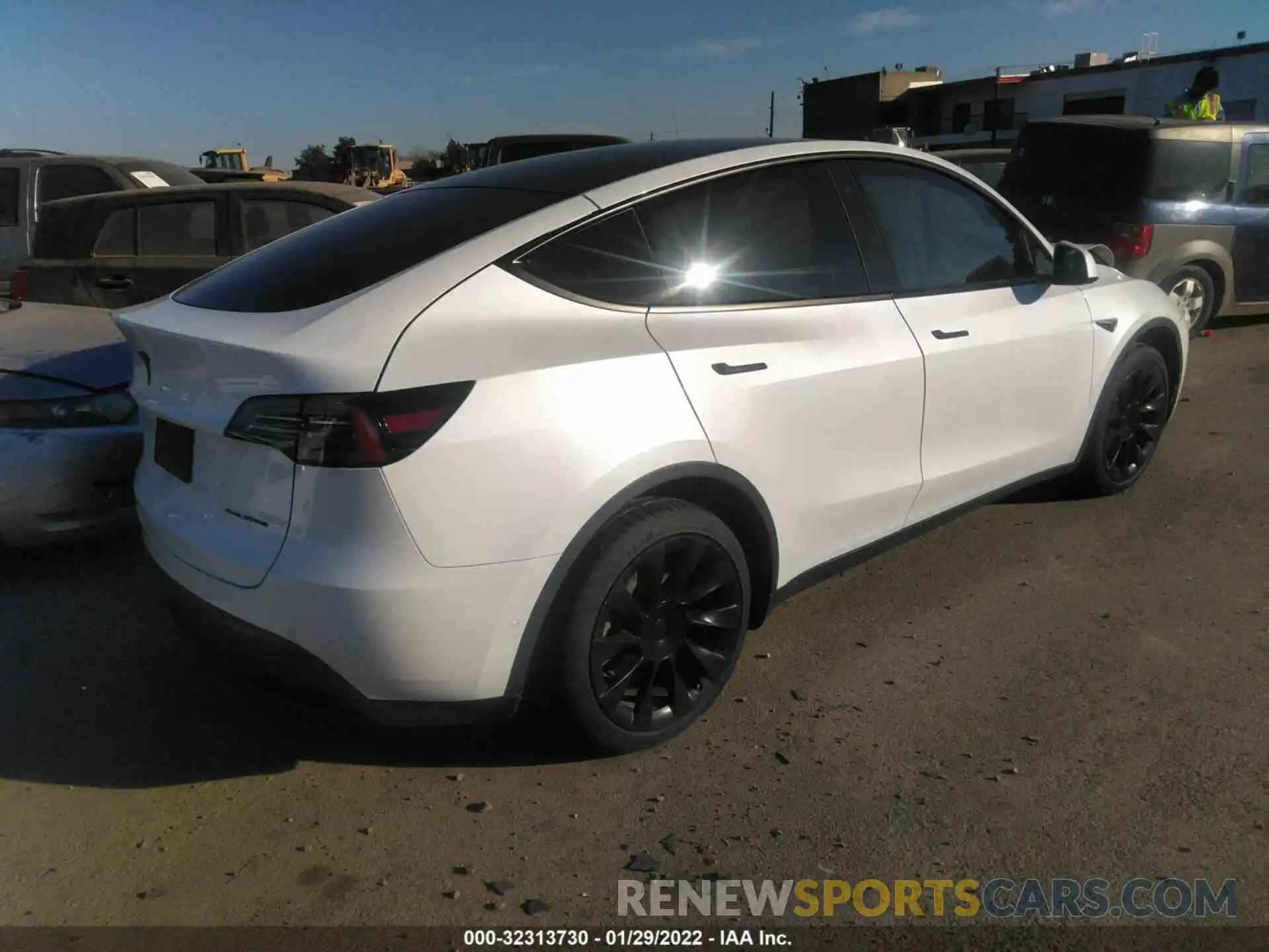 4 Photograph of a damaged car 5YJYGDEE1LF032875 TESLA MODEL Y 2020