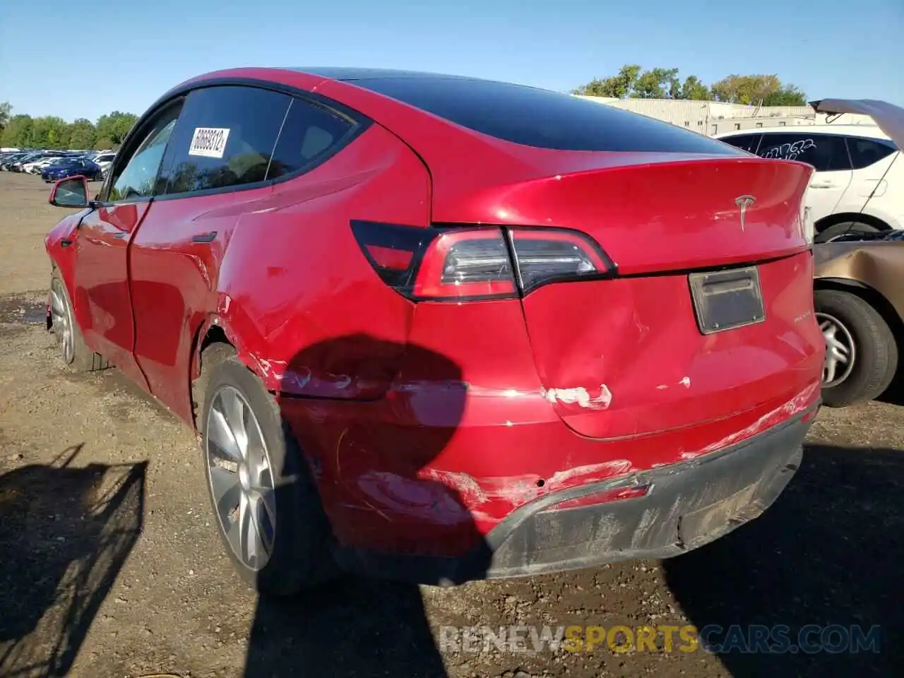 3 Photograph of a damaged car 5YJYGDEE1LF044671 TESLA MODEL Y 2020