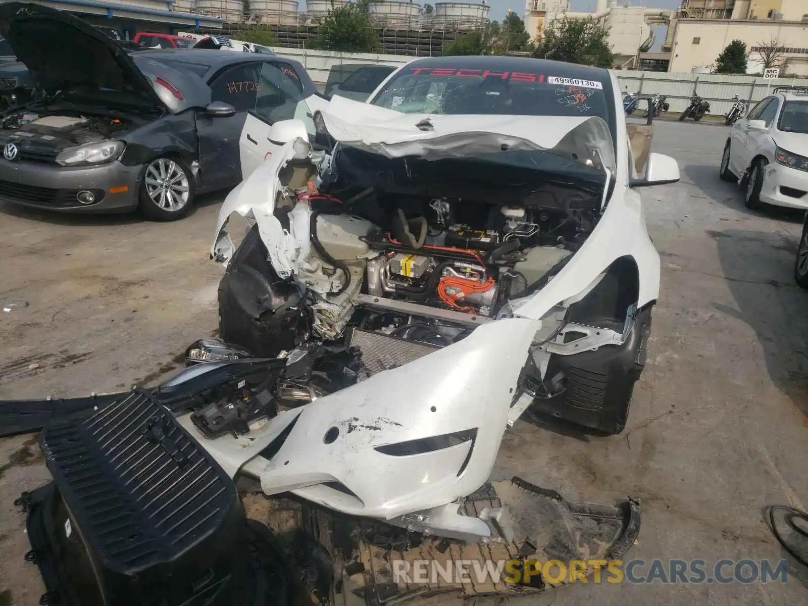 9 Photograph of a damaged car 5YJYGDEE2LF006429 TESLA MODEL Y 2020