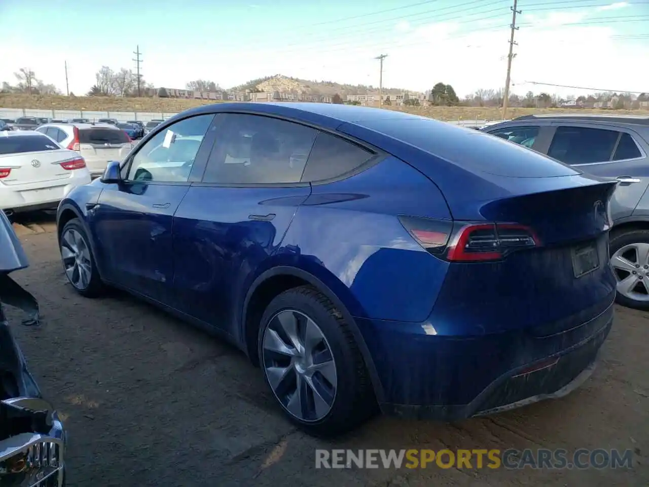 2 Photograph of a damaged car 5YJYGDEE2LF010254 TESLA MODEL Y 2020