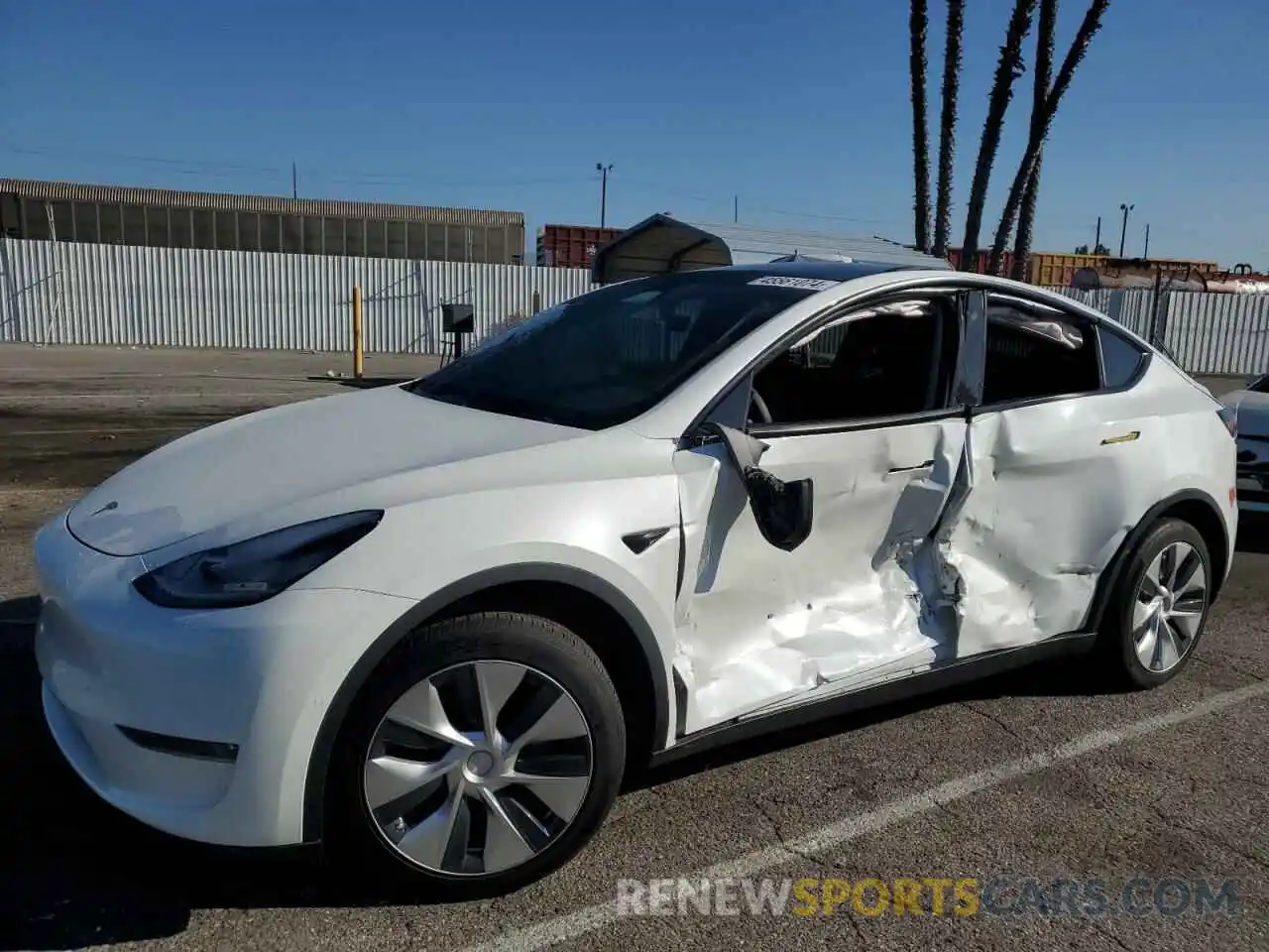 1 Photograph of a damaged car 5YJYGDEE2LF010805 TESLA MODEL Y 2020