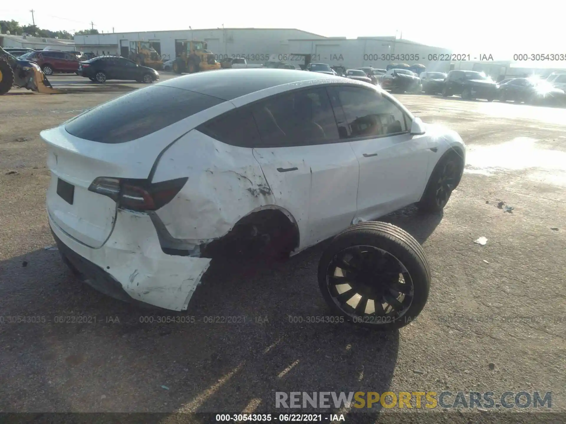 4 Photograph of a damaged car 5YJYGDEE2LF011260 TESLA MODEL Y 2020