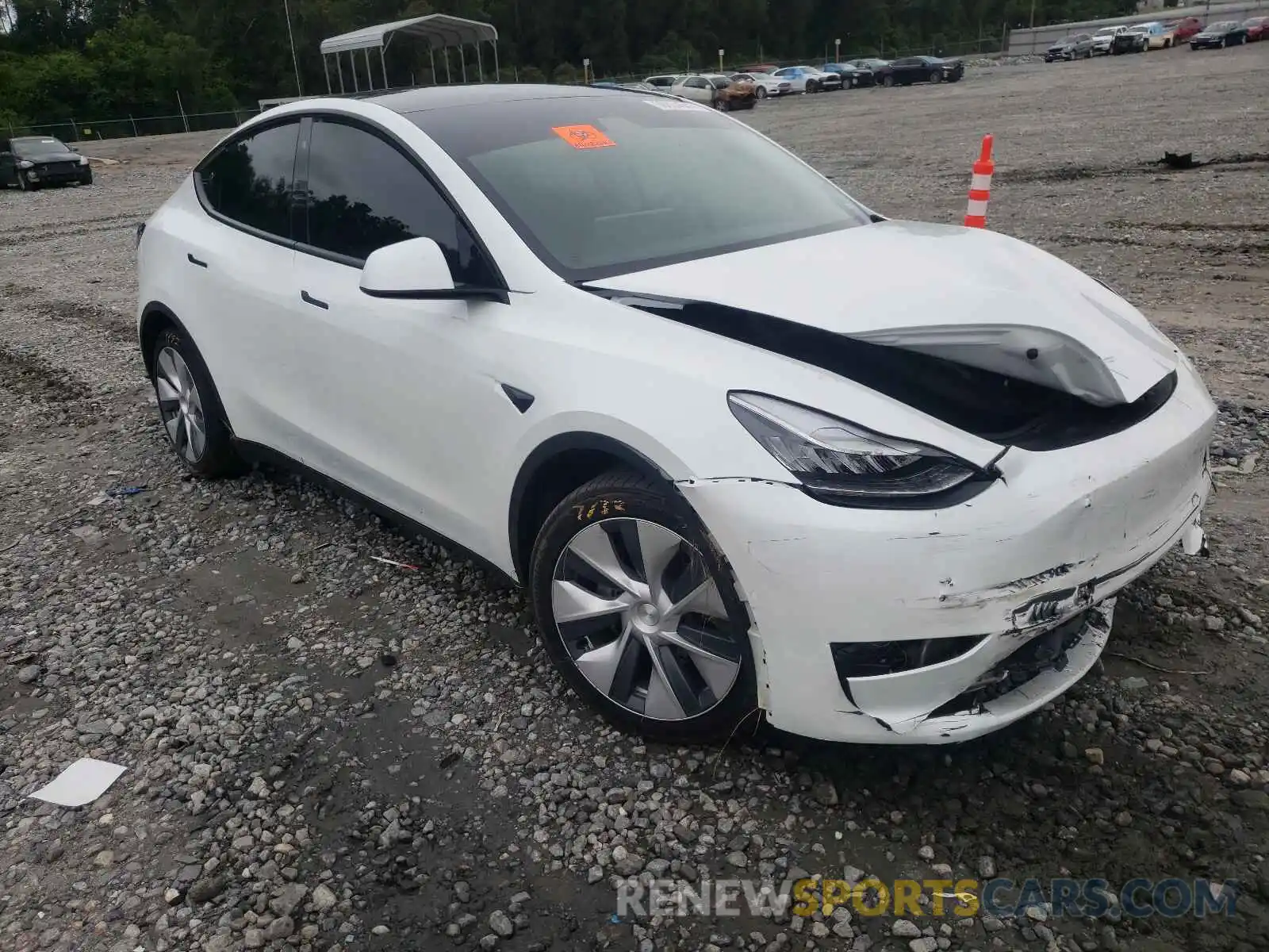 1 Photograph of a damaged car 5YJYGDEE2LF013302 TESLA MODEL Y 2020