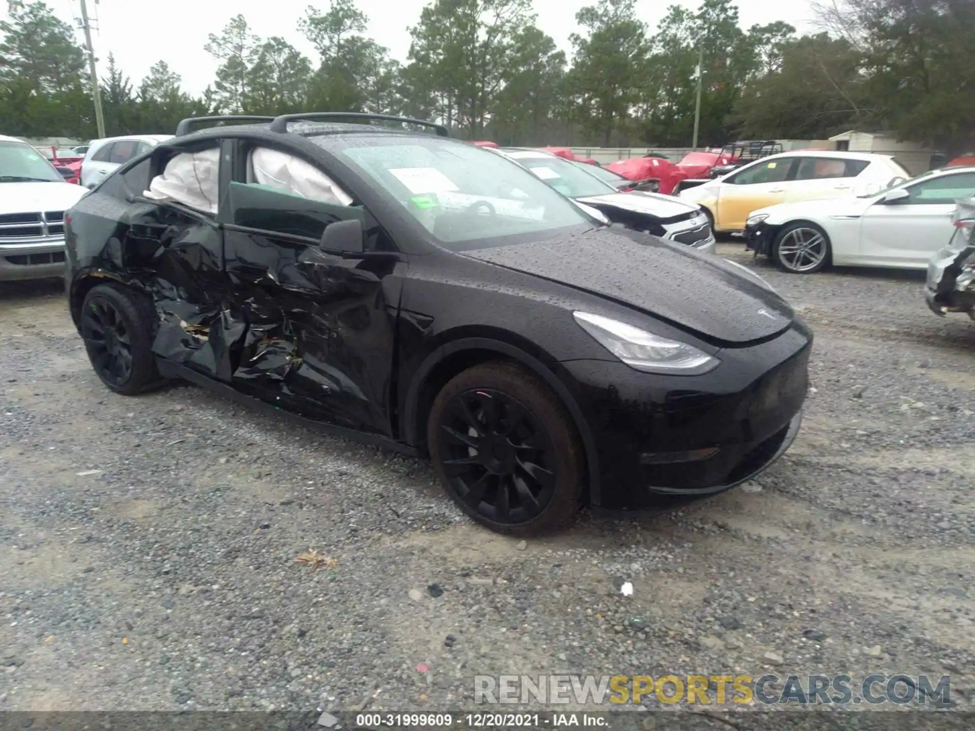 1 Photograph of a damaged car 5YJYGDEE2LF019021 TESLA MODEL Y 2020