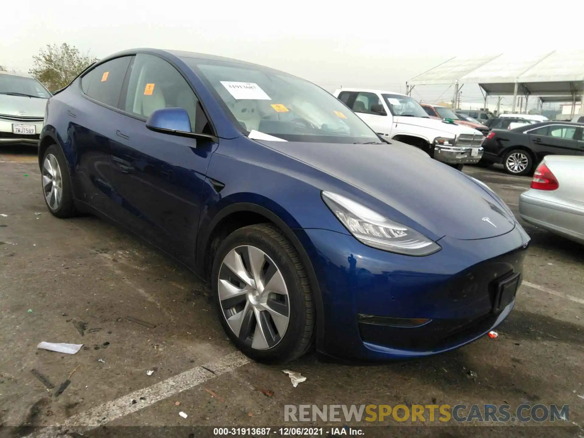 1 Photograph of a damaged car 5YJYGDEE2LF023750 TESLA MODEL Y 2020