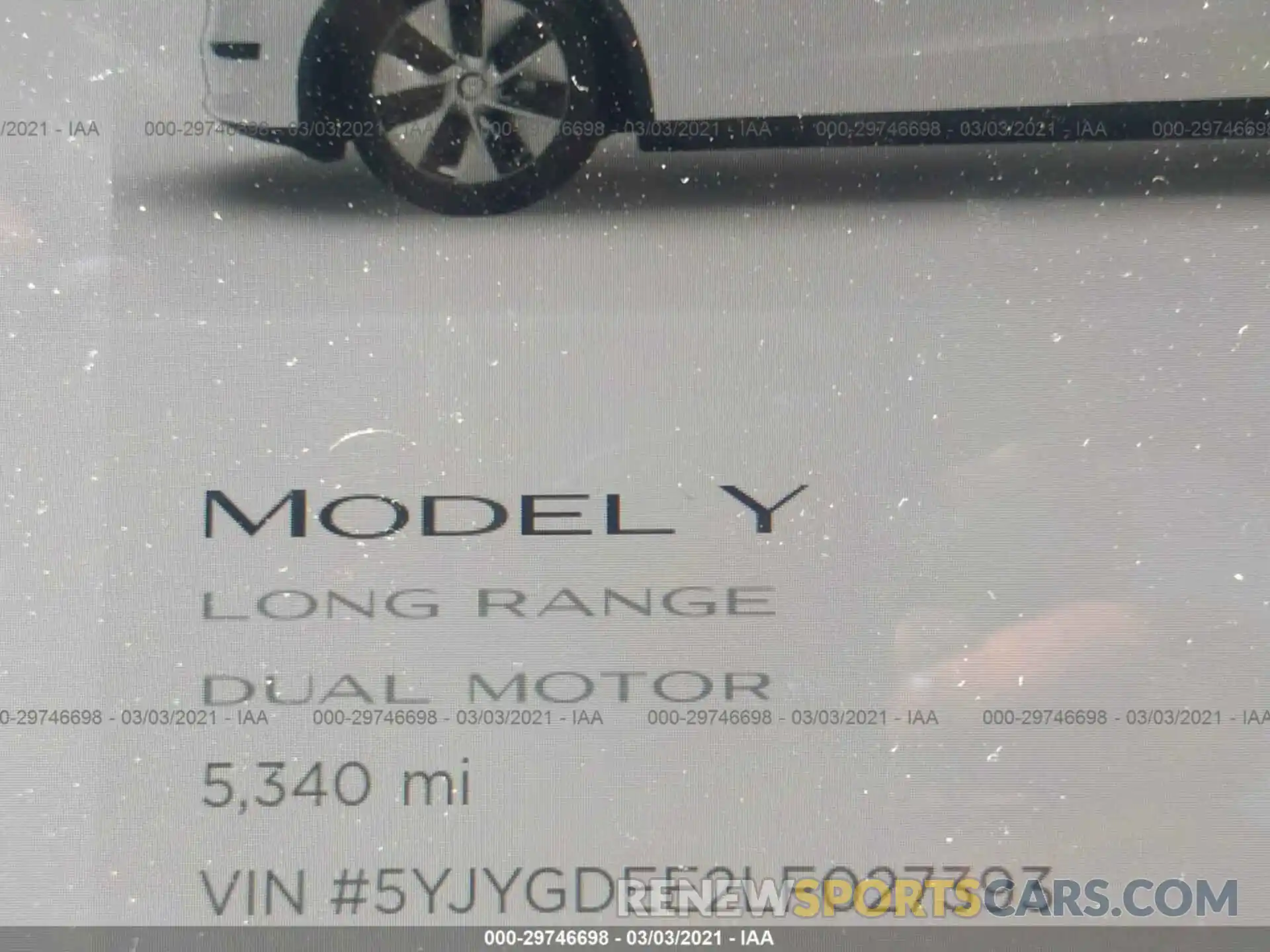 7 Фотография поврежденного автомобиля 5YJYGDEE2LF027393 TESLA MODEL Y 2020