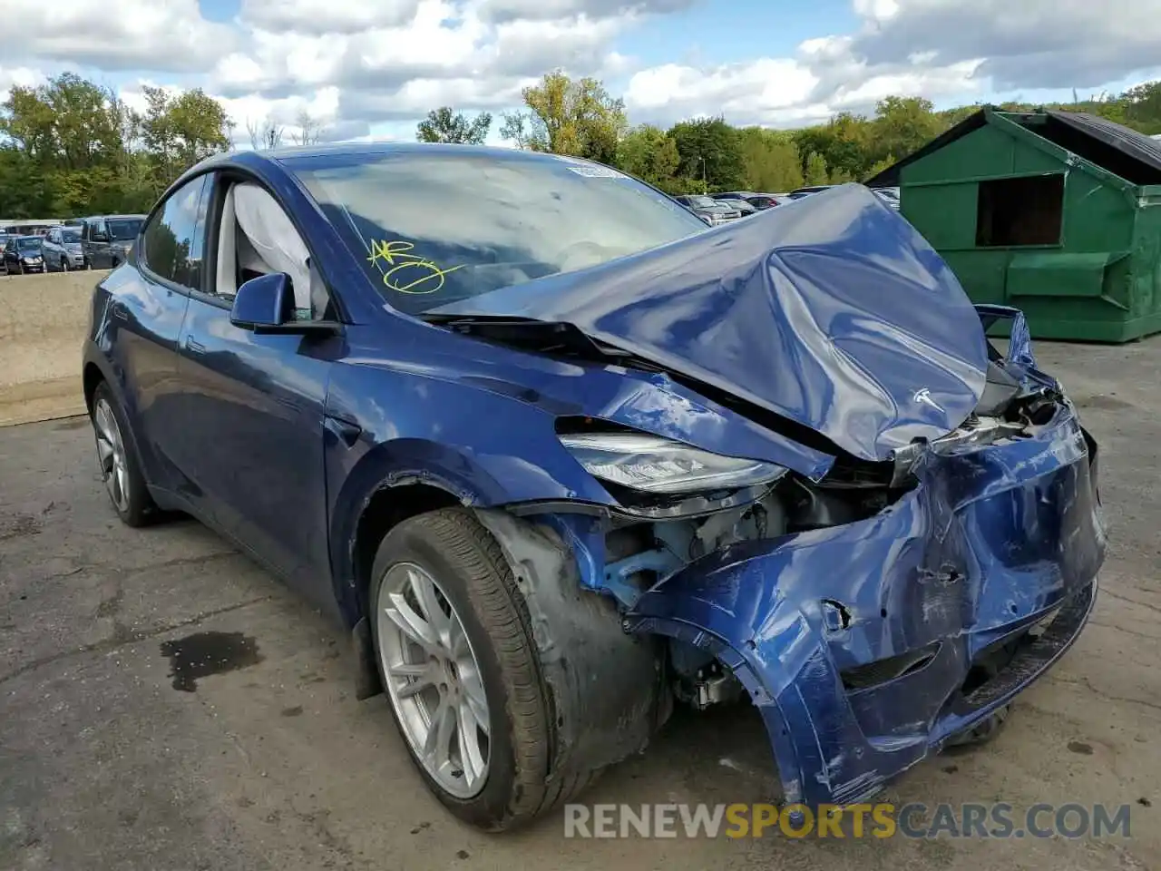 1 Photograph of a damaged car 5YJYGDEE2LF030682 TESLA MODEL Y 2020