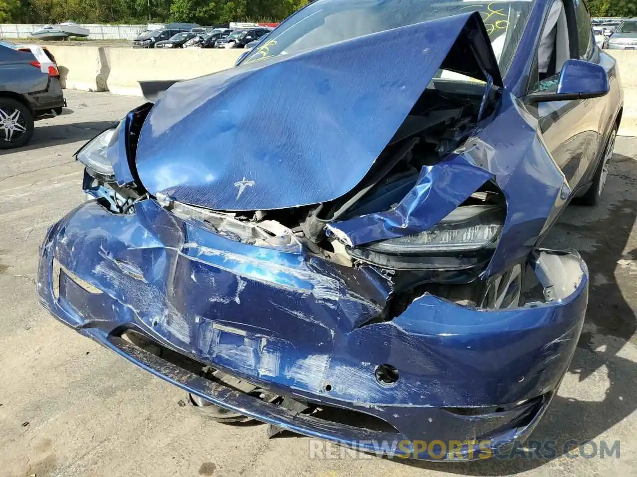 9 Photograph of a damaged car 5YJYGDEE2LF030682 TESLA MODEL Y 2020