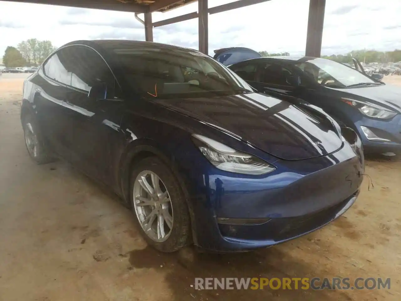 1 Фотография поврежденного автомобиля 5YJYGDEE2LF031833 TESLA MODEL Y 2020