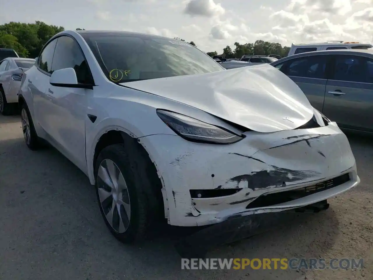 1 Photograph of a damaged car 5YJYGDEE2LF032609 TESLA MODEL Y 2020