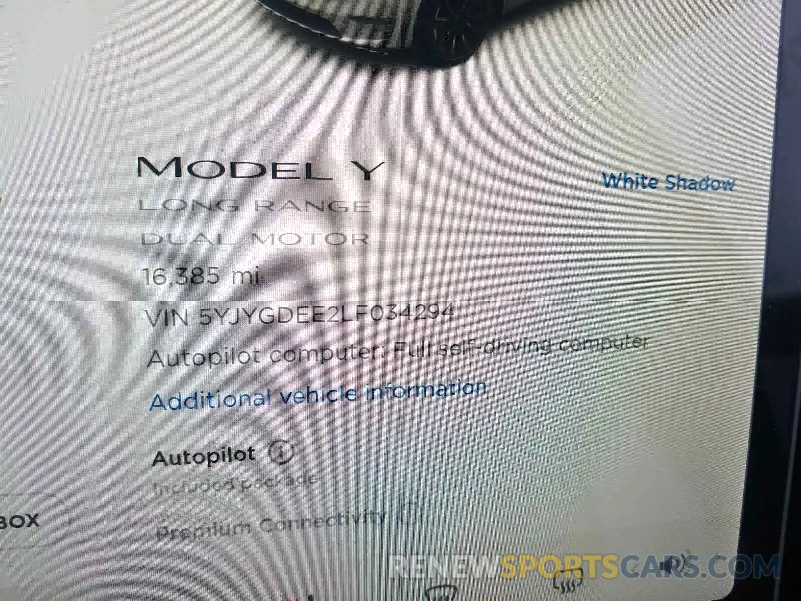 8 Photograph of a damaged car 5YJYGDEE2LF034294 TESLA MODEL Y 2020