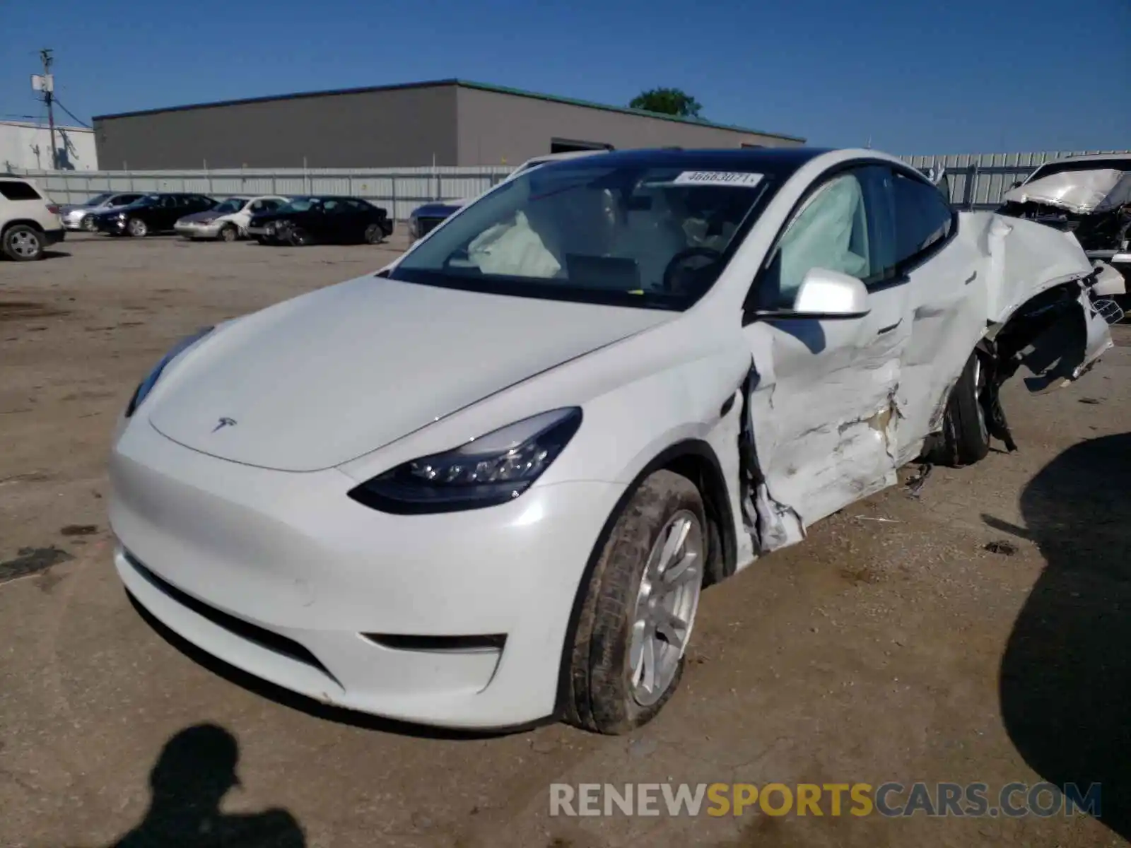 2 Фотография поврежденного автомобиля 5YJYGDEE2LF040824 TESLA MODEL Y 2020