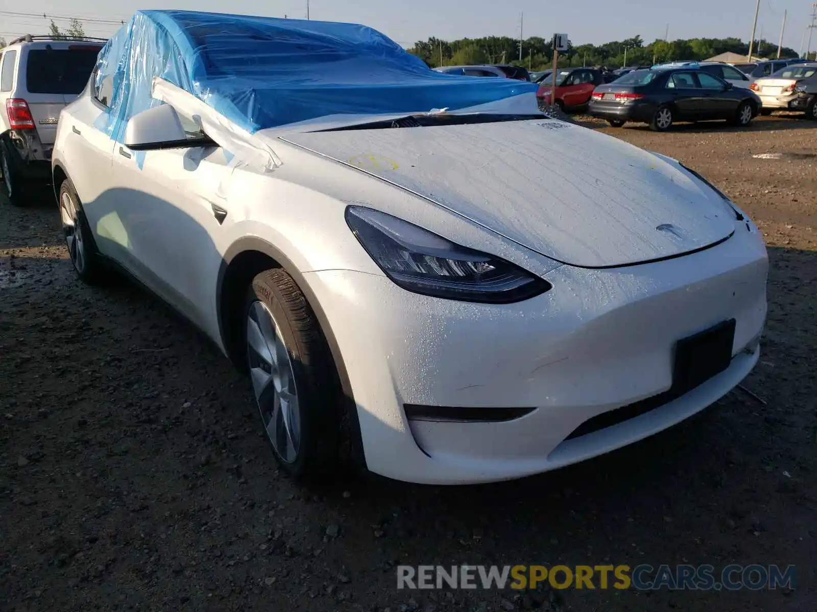 1 Фотография поврежденного автомобиля 5YJYGDEE2LF043691 TESLA MODEL Y 2020