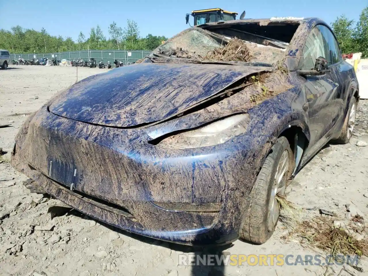 2 Photograph of a damaged car 5YJYGDEE2LF044002 TESLA MODEL Y 2020