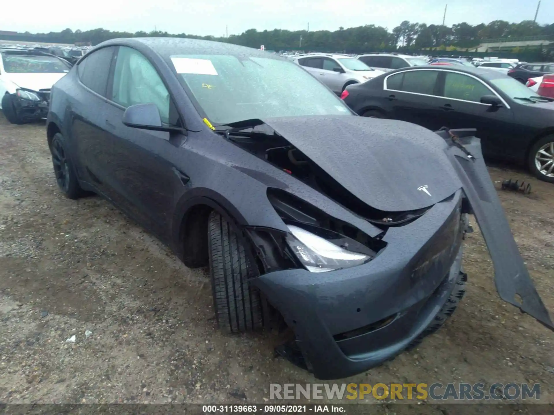 1 Photograph of a damaged car 5YJYGDEE2LF045621 TESLA MODEL Y 2020