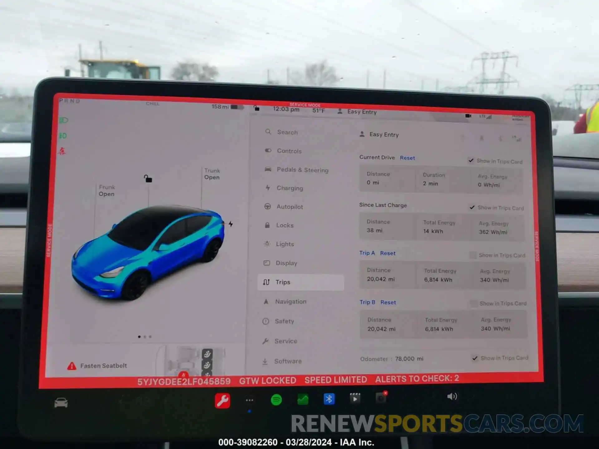 7 Photograph of a damaged car 5YJYGDEE2LF045859 TESLA MODEL Y 2020