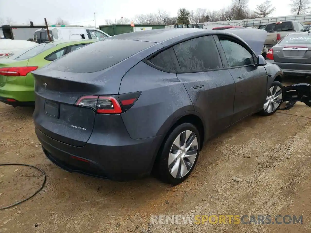 4 Photograph of a damaged car 5YJYGDEE2LF048115 TESLA MODEL Y 2020