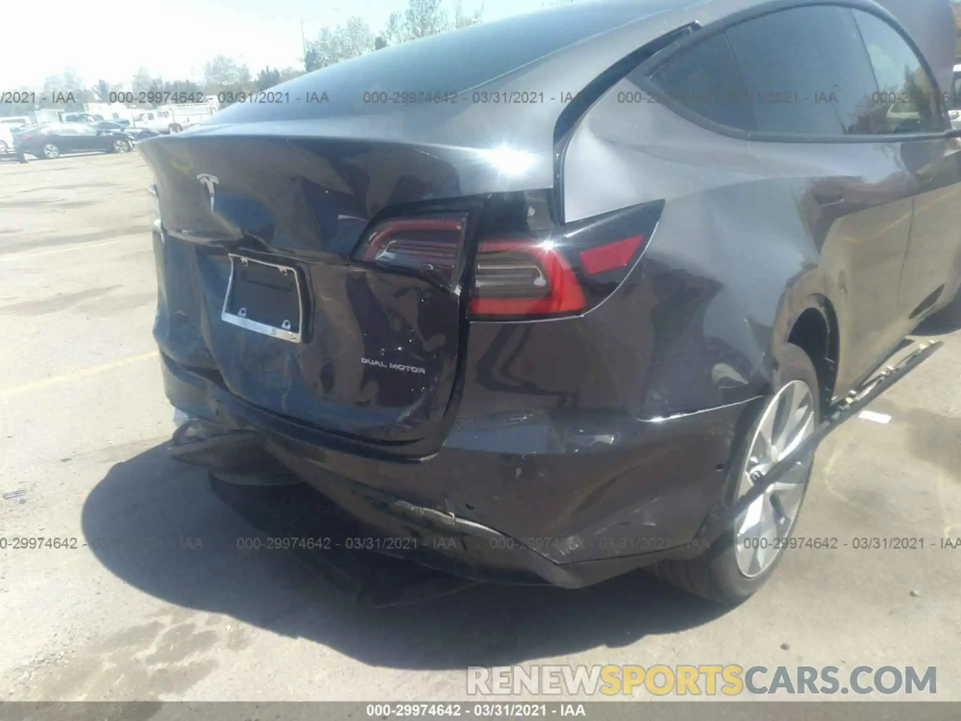 6 Photograph of a damaged car 5YJYGDEE2LF050592 TESLA MODEL Y 2020