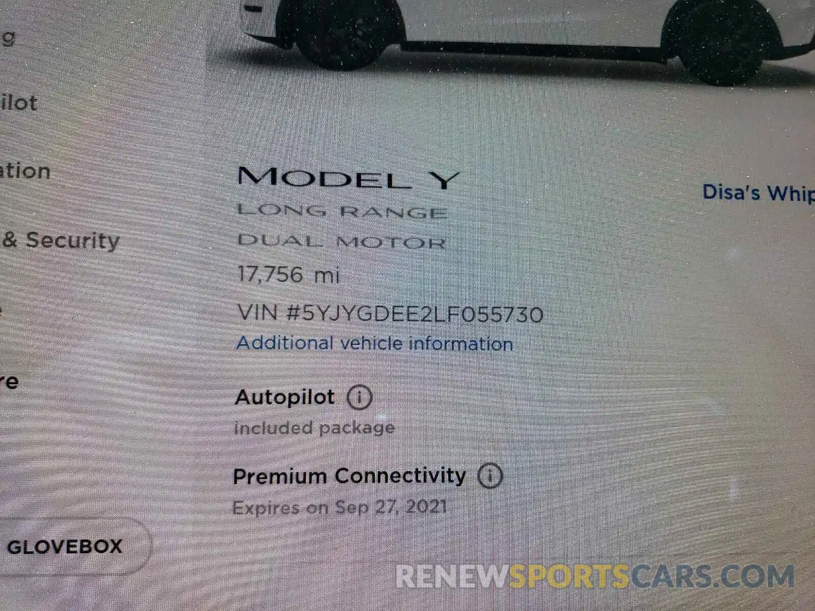 8 Фотография поврежденного автомобиля 5YJYGDEE2LF055730 TESLA MODEL Y 2020