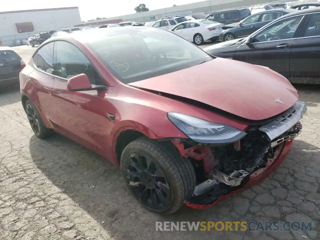 1 Photograph of a damaged car 5YJYGDEE2LF059325 TESLA MODEL Y 2020