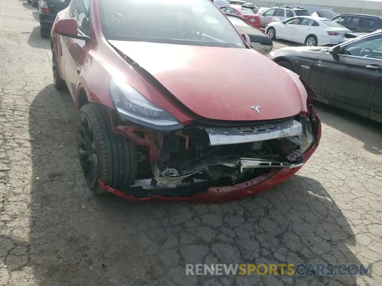 9 Photograph of a damaged car 5YJYGDEE2LF059325 TESLA MODEL Y 2020