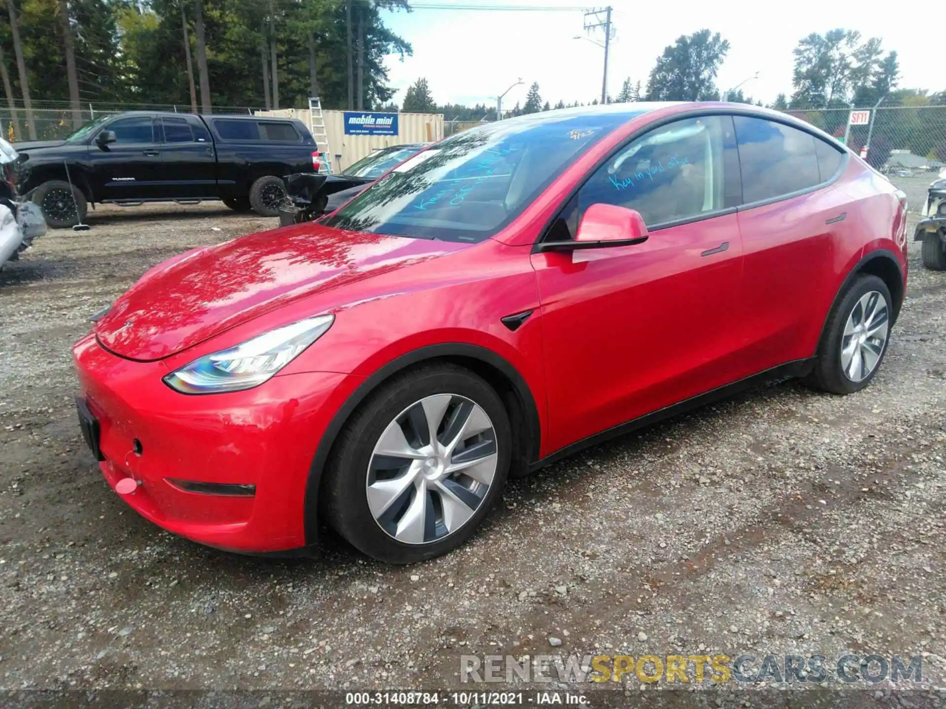 2 Photograph of a damaged car 5YJYGDEE3LF009274 TESLA MODEL Y 2020