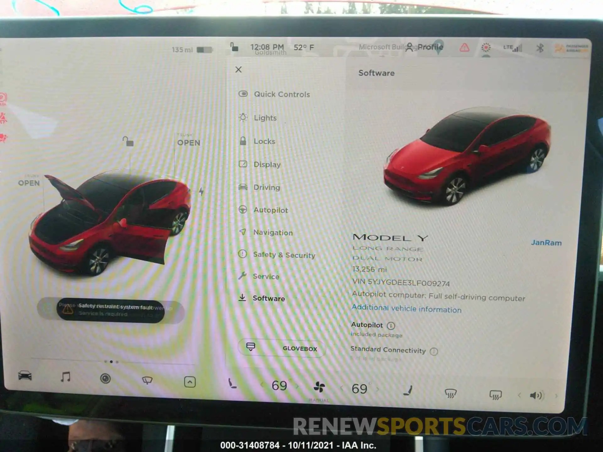 7 Photograph of a damaged car 5YJYGDEE3LF009274 TESLA MODEL Y 2020