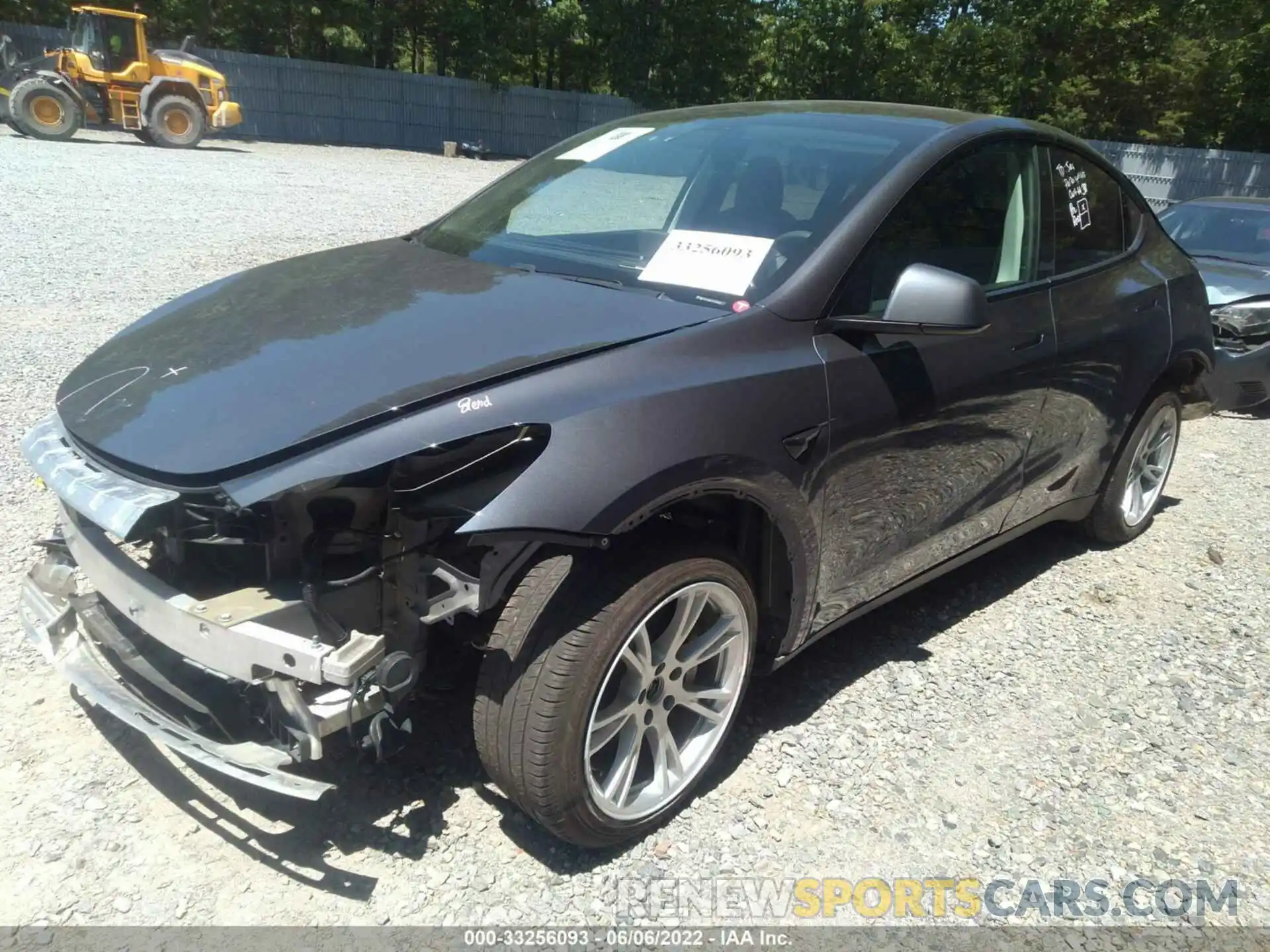 2 Photograph of a damaged car 5YJYGDEE3LF011722 TESLA MODEL Y 2020