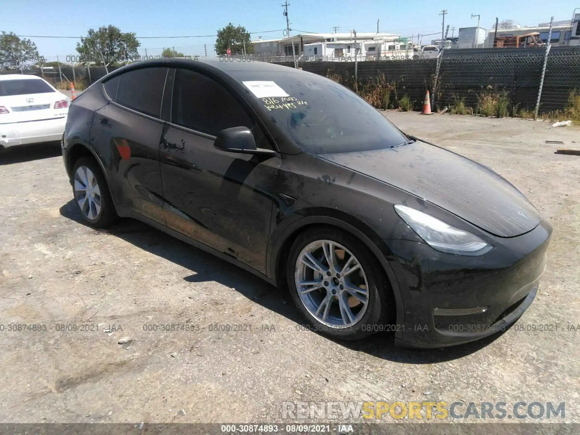 1 Photograph of a damaged car 5YJYGDEE3LF018461 TESLA MODEL Y 2020