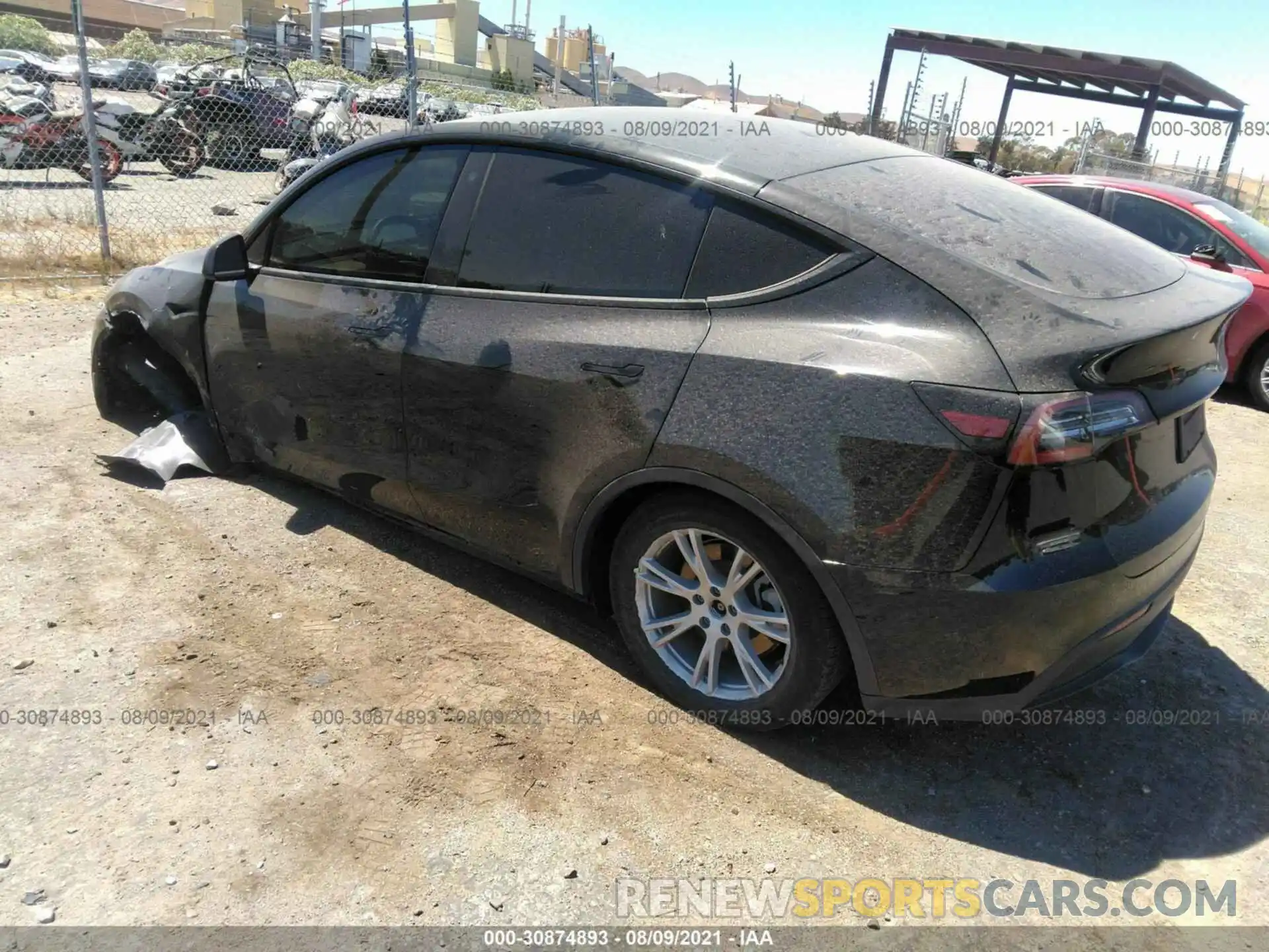 3 Photograph of a damaged car 5YJYGDEE3LF018461 TESLA MODEL Y 2020