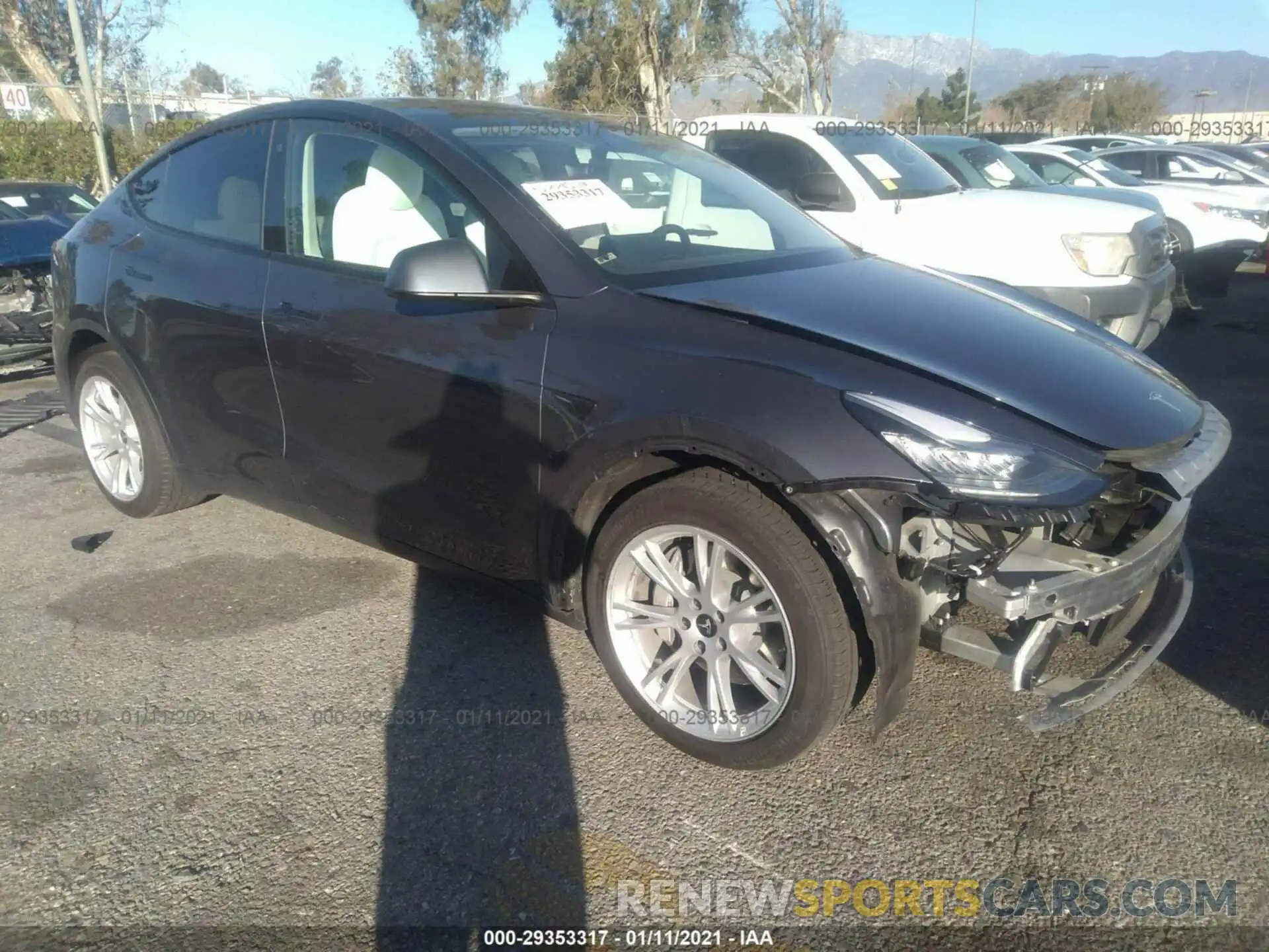 1 Photograph of a damaged car 5YJYGDEE3LF022977 TESLA MODEL Y 2020