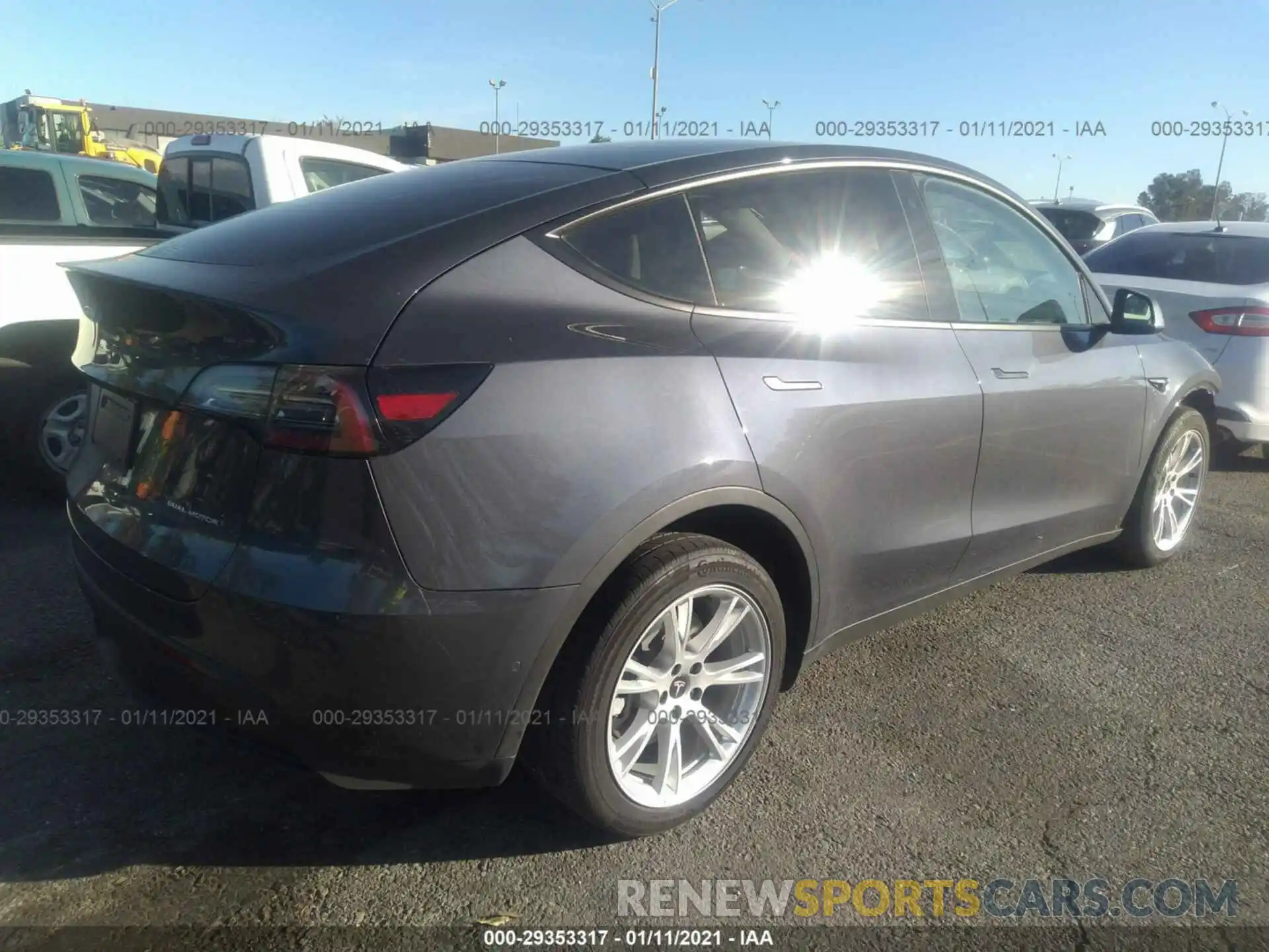 4 Photograph of a damaged car 5YJYGDEE3LF022977 TESLA MODEL Y 2020