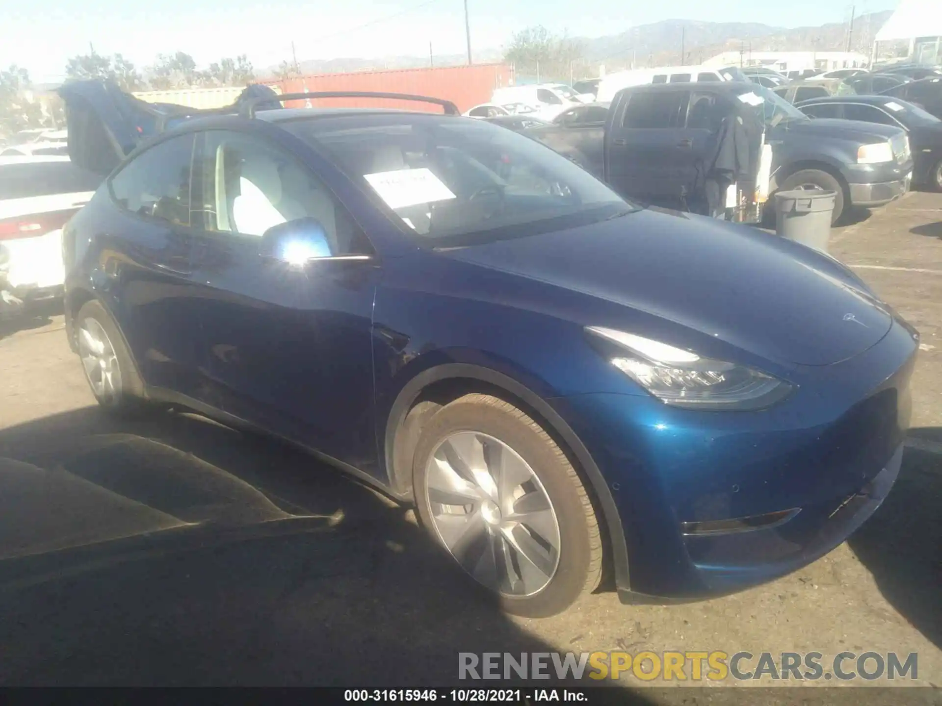 1 Photograph of a damaged car 5YJYGDEE3LF023367 TESLA MODEL Y 2020