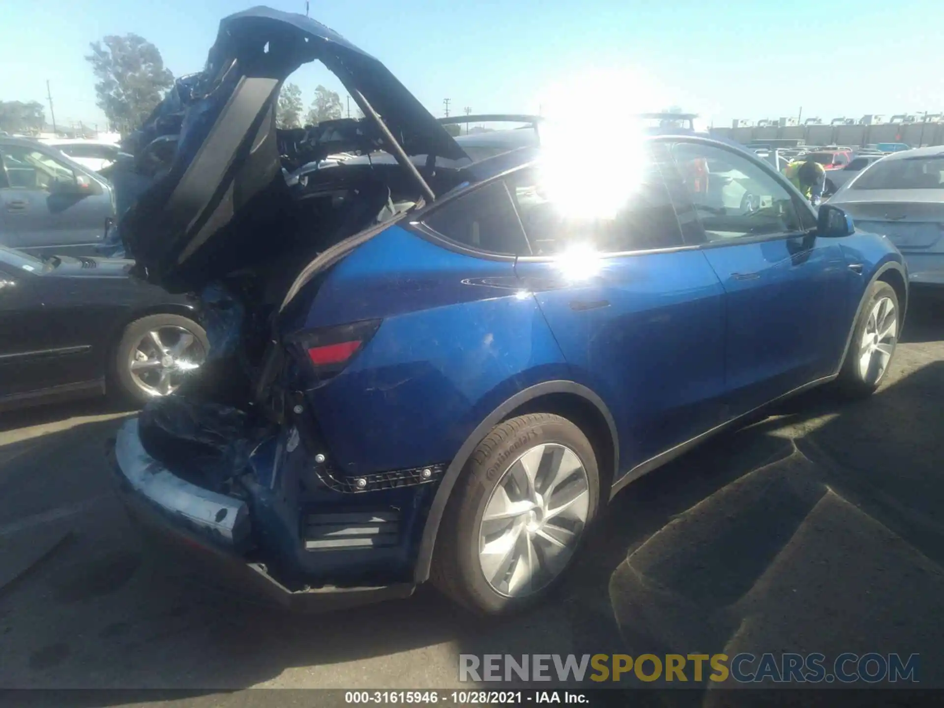 4 Photograph of a damaged car 5YJYGDEE3LF023367 TESLA MODEL Y 2020