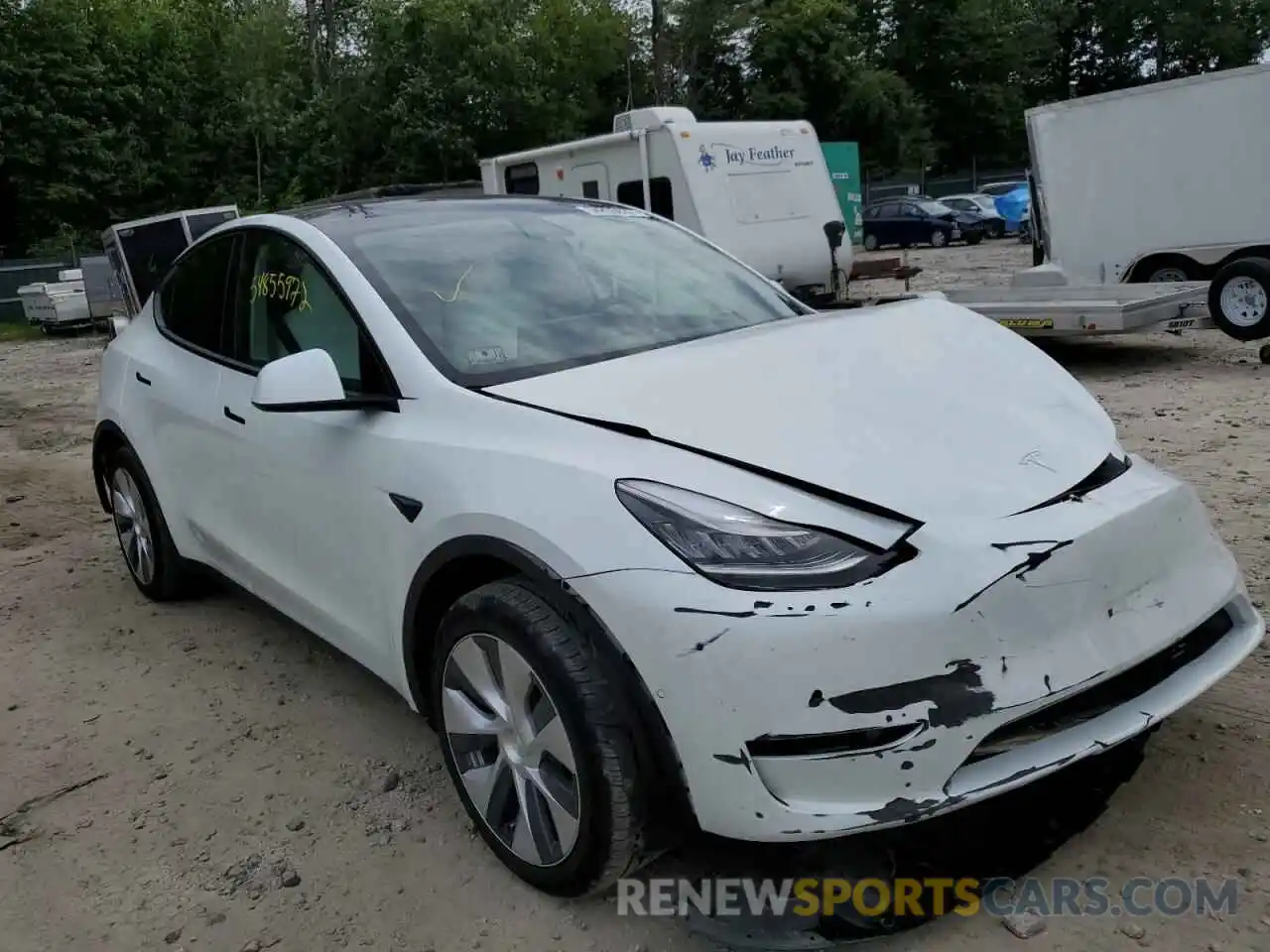 1 Photograph of a damaged car 5YJYGDEE3LF027399 TESLA MODEL Y 2020