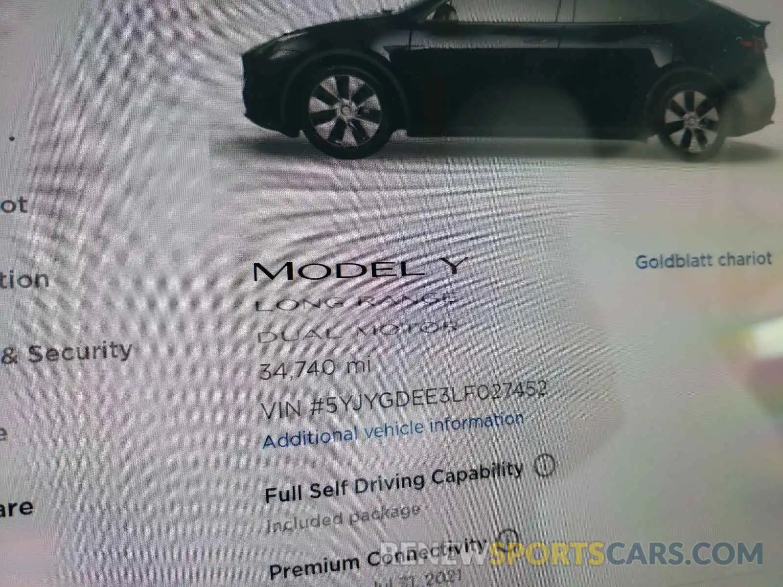 8 Photograph of a damaged car 5YJYGDEE3LF027452 TESLA MODEL Y 2020