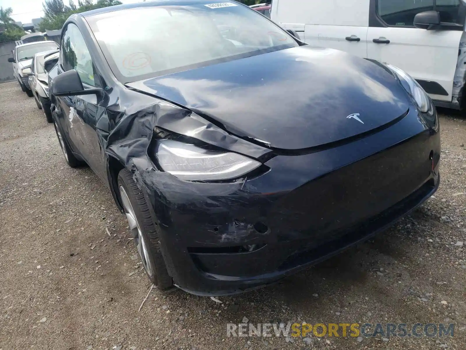 9 Photograph of a damaged car 5YJYGDEE3LF027452 TESLA MODEL Y 2020